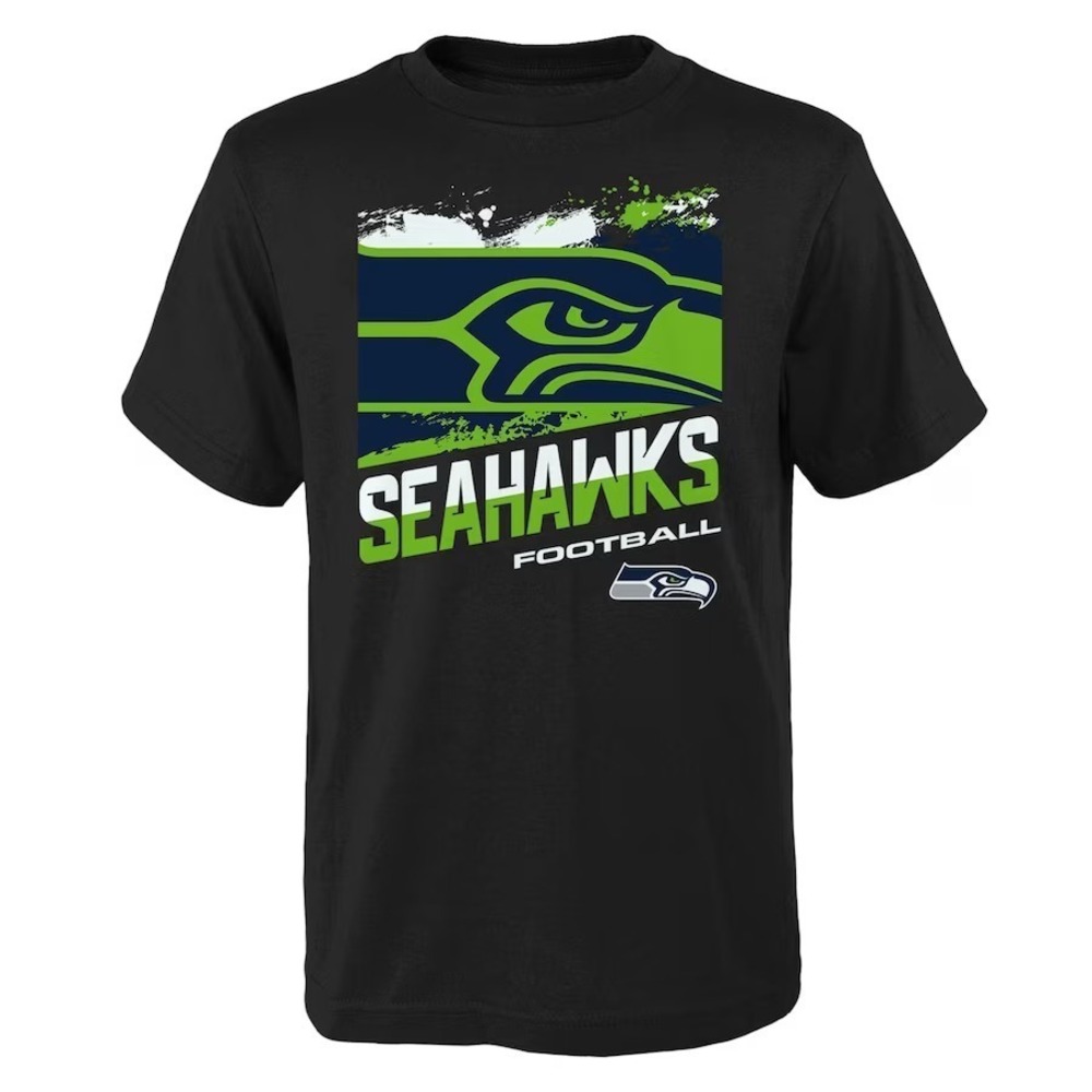 Youth Seattle Seahawks Black Rowdy TShirt